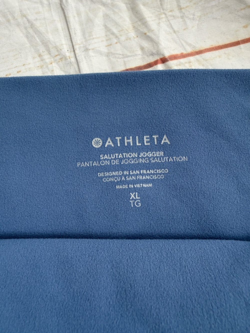 Athleta Salutation High Rise Joggers | XL | Blue | Athleisure Lounge Travel Pant - Picture 5 of 9